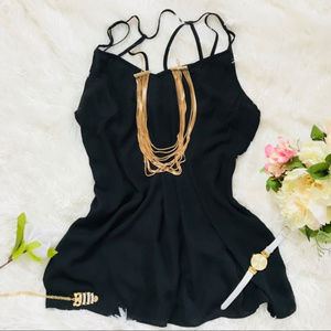 Simply Styled women flawy black tank top